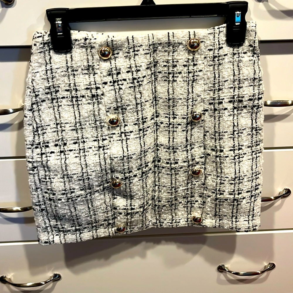 Shein wool-like mini skirt. Size 4